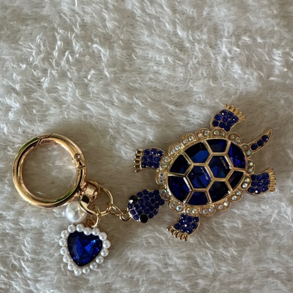 Blue Turtle Keychain